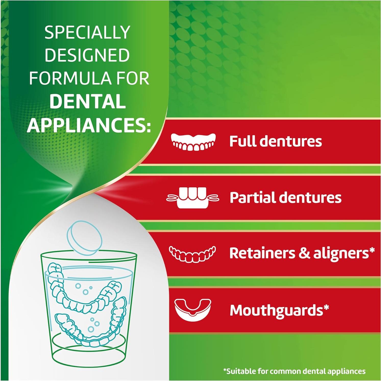 Polident Limpiador Antibacteriano para Aparatos Dentales 90 Tabletas