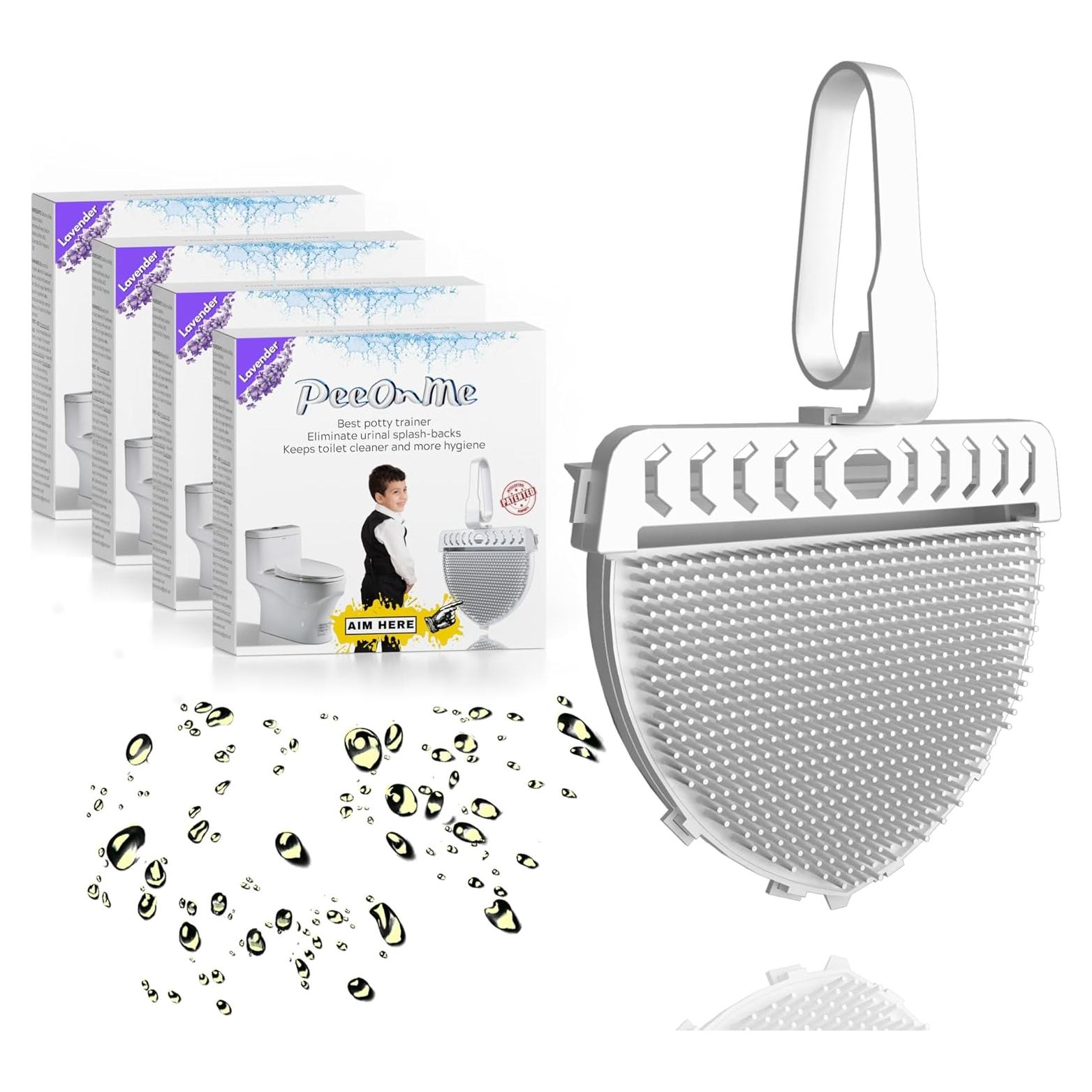 Protector de Salpicaduras de Orina PeeOnMe - Aroma Lavanda - Paquete de 4