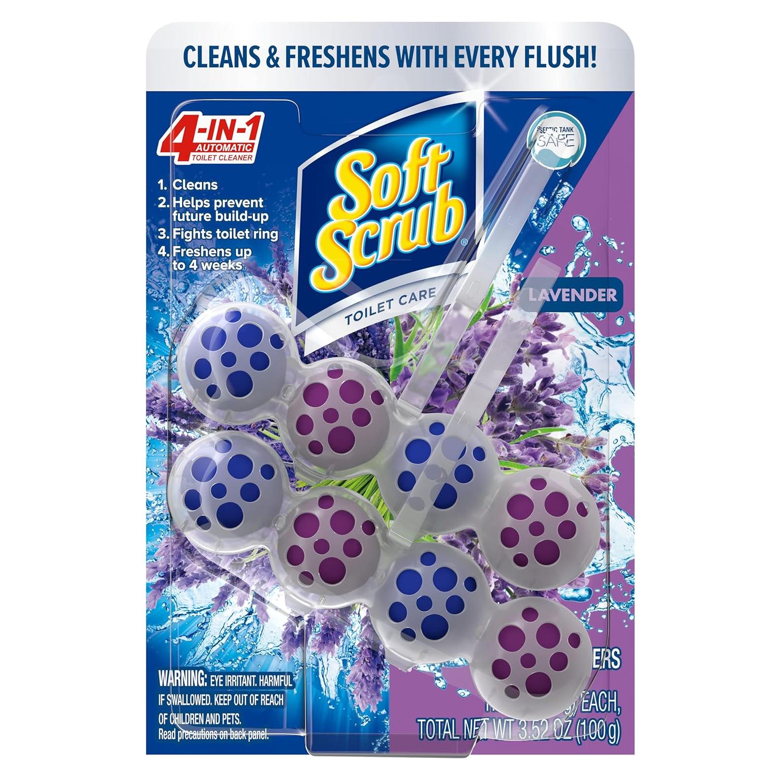 Limpiador de inodoro Soft Scrub 4-en-1 Lavanda 2 unidades