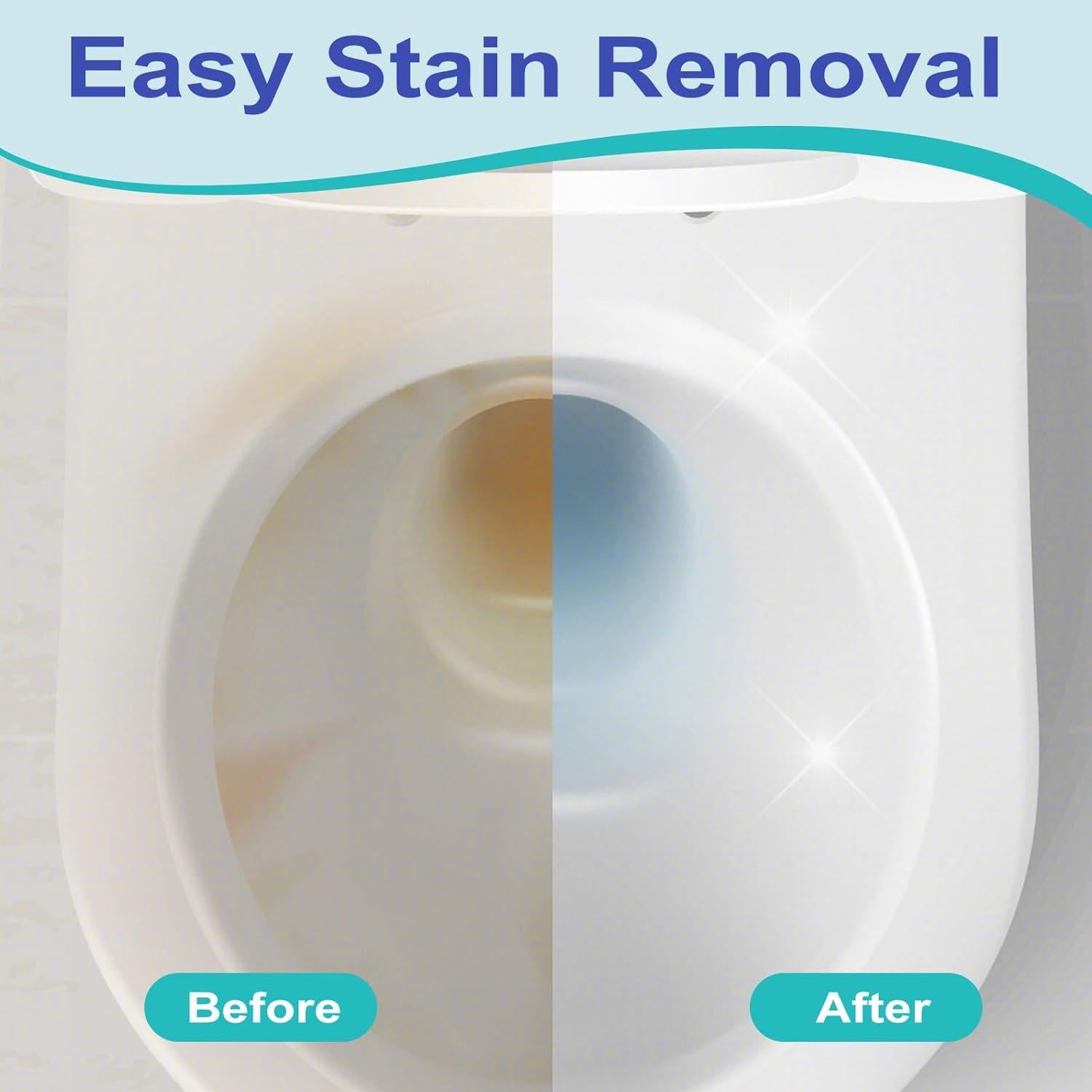 Paquete de 4 piedras pómex con mango Gnvop para inodoro