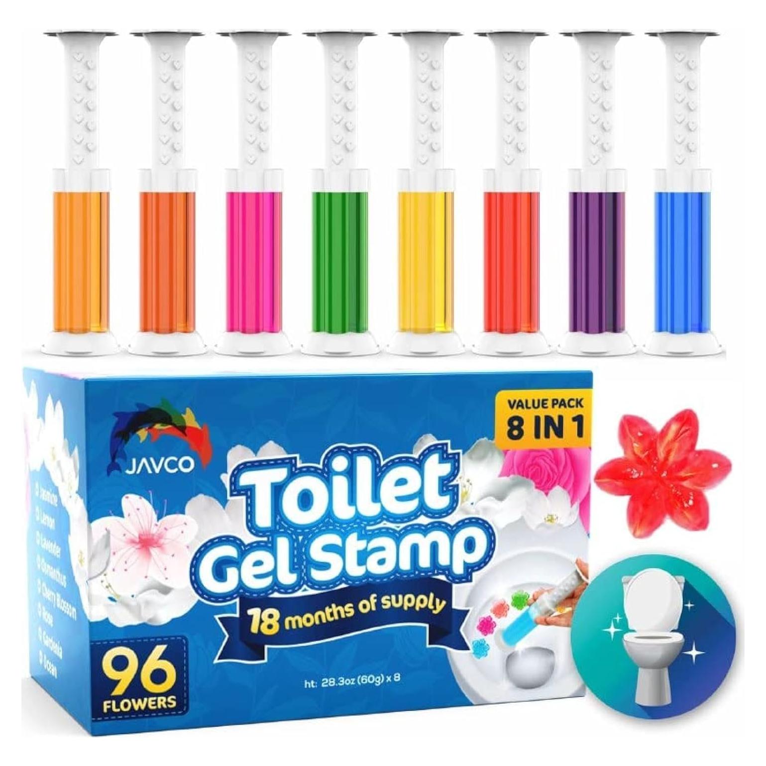 Sello de Gel para Inodoro JAVCO - 96 Flores, 8 Fragancias