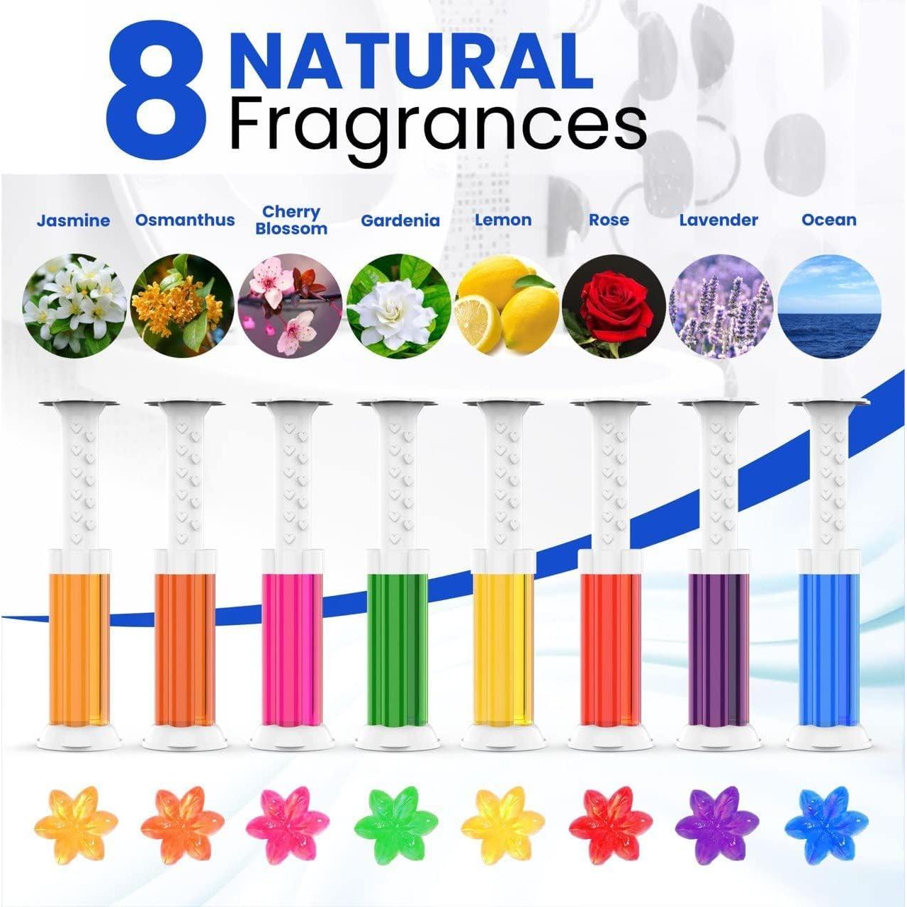 Sello de Gel para Inodoro JAVCO - 96 Flores, 8 Fragancias