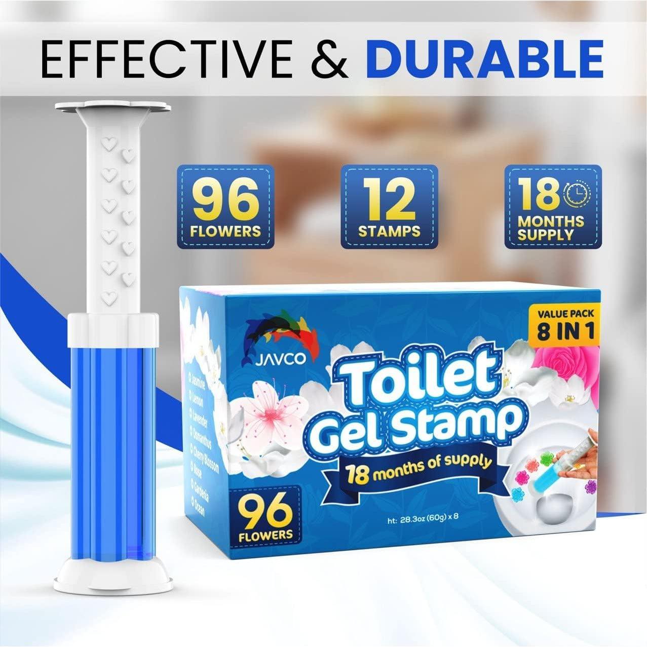 Sello de Gel para Inodoro JAVCO - 96 Flores, 8 Fragancias