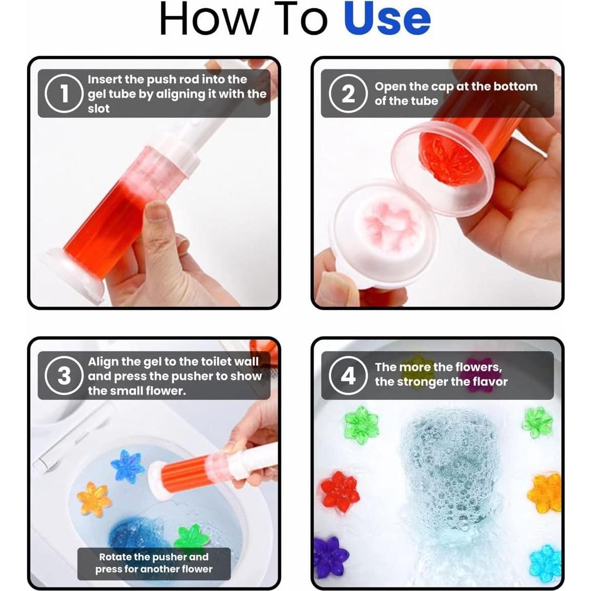 Sello de Gel para Inodoro JAVCO - 96 Flores, 8 Fragancias