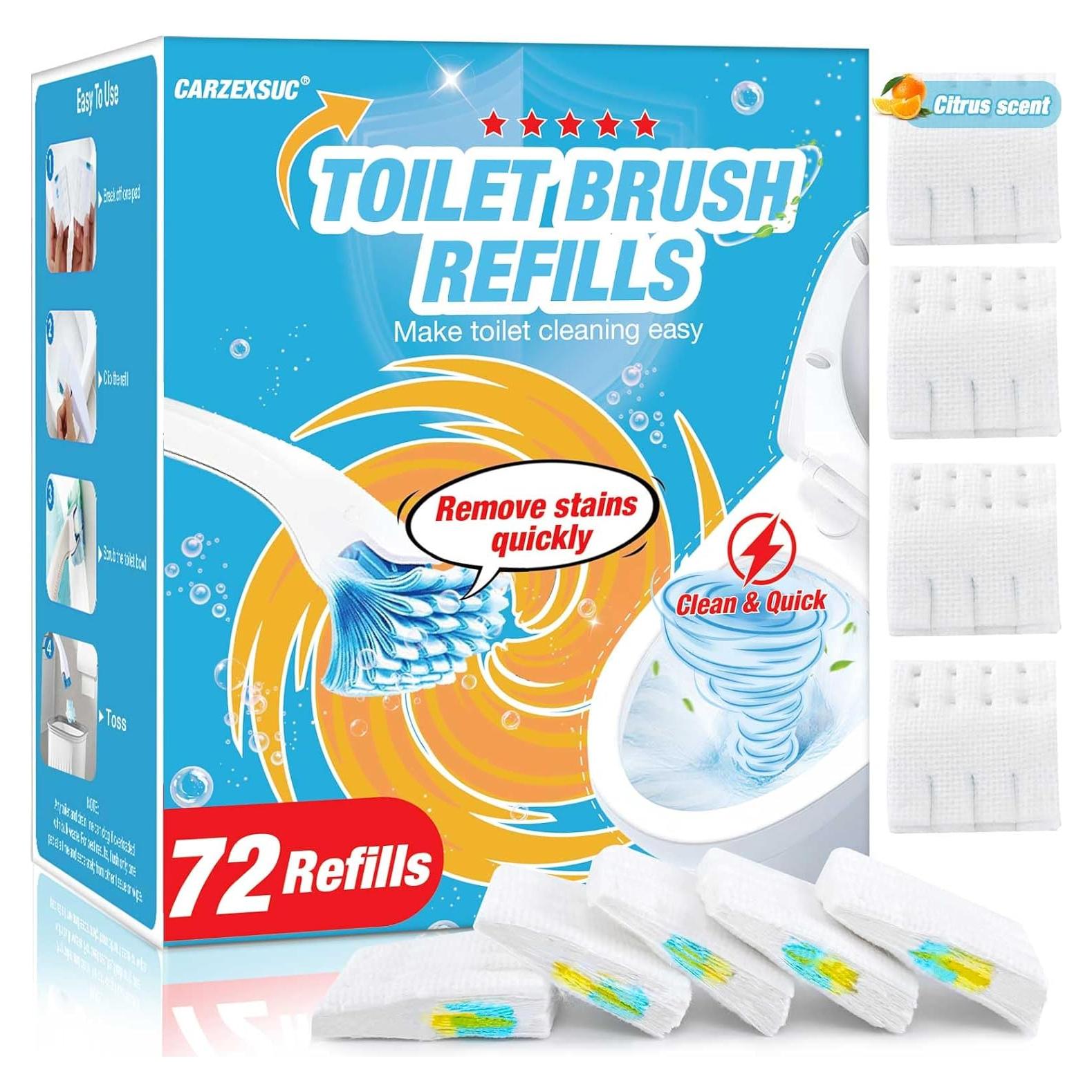 Recargas de Limpiador de Inodoro CARZEXSUC Aroma Cítrico 72 Unidades