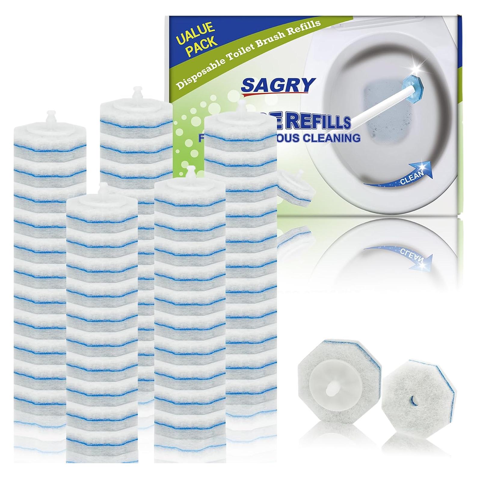 50 Recargas de Almohadillas Limpiadoras Sagry para Inodoro