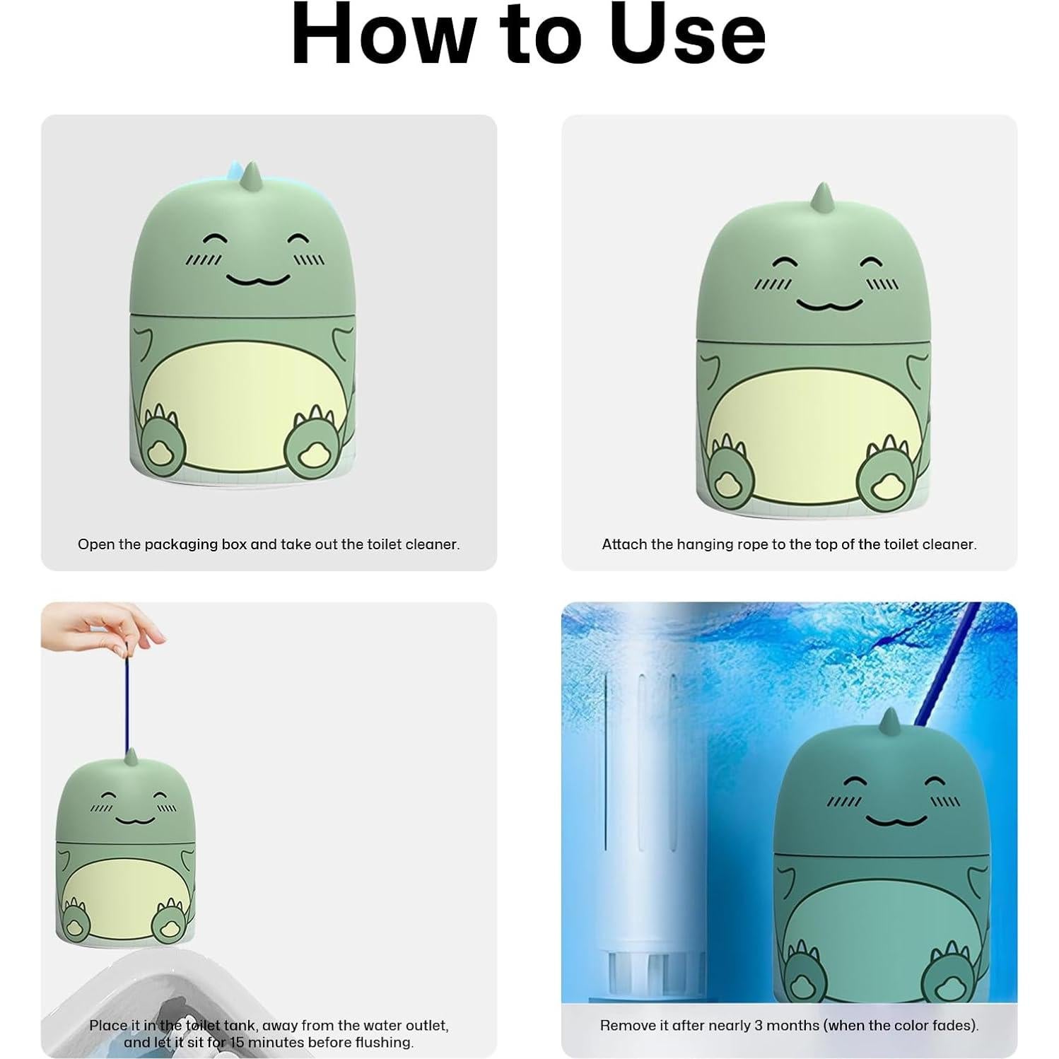 Limpiador de Inodoro MOGOXION Gel Dinosaurio Aroma Fresco 300g