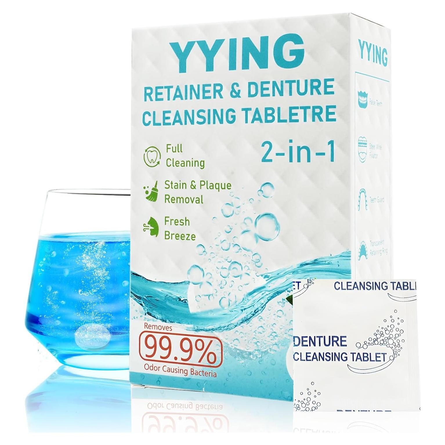 Limpiador de Retenedores YYING 60 Tabletas Menta 2 Meses