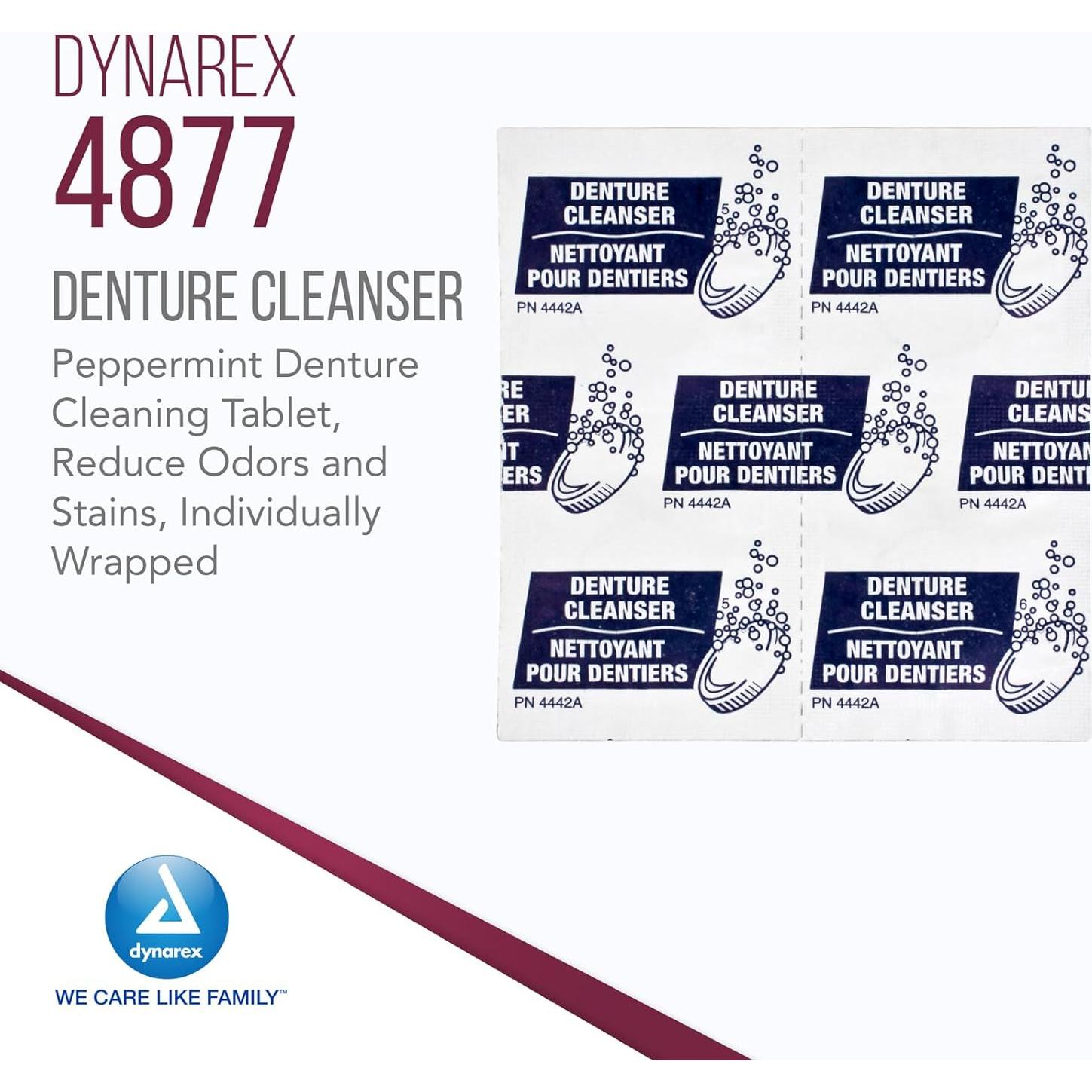 Tabletas Limpiadoras de Dentaduras Dynarex - 40 Unidades