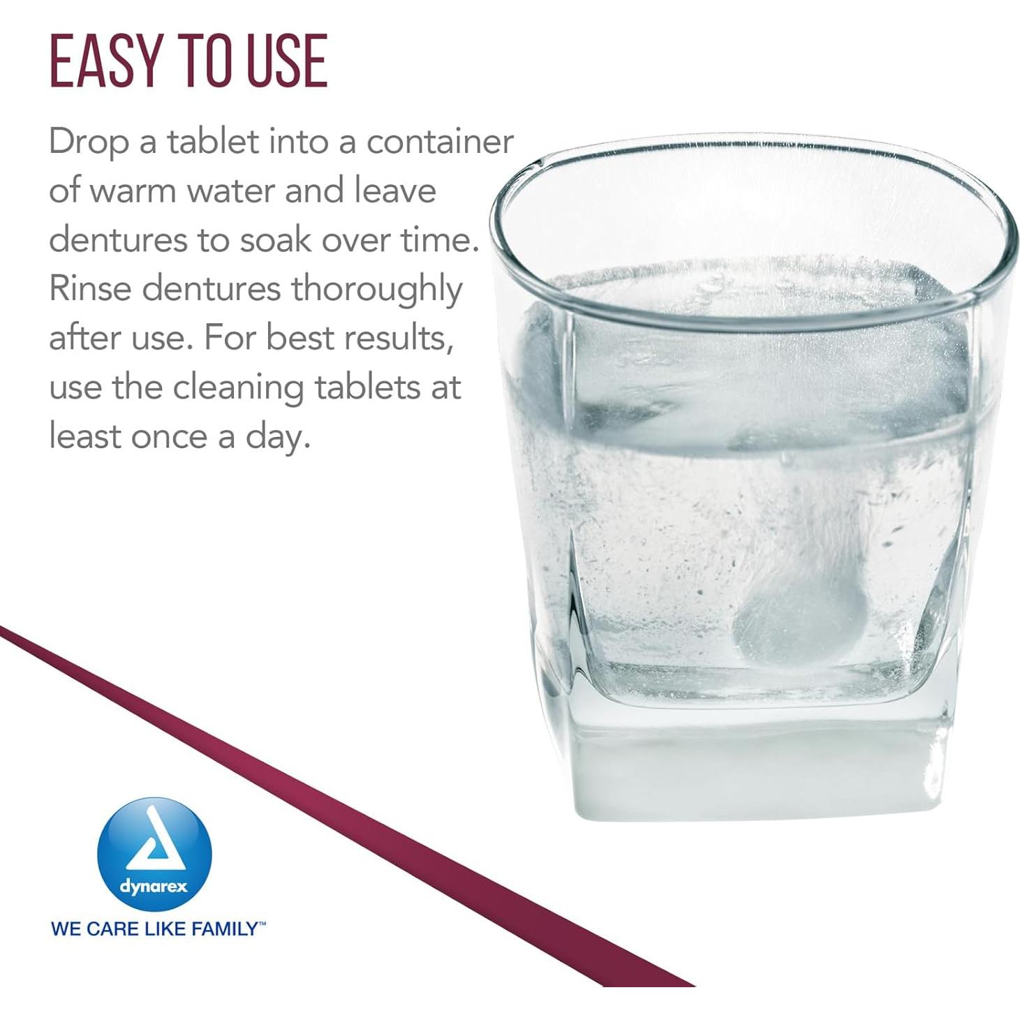 Tabletas Limpiadoras de Dentaduras Dynarex - 40 Unidades