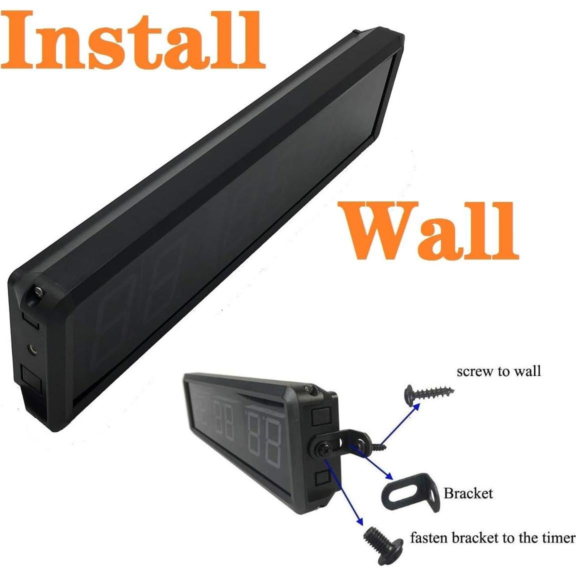 Temporizador Digital de Gimnasio Ledbrigym 3.81 cm Control Remoto