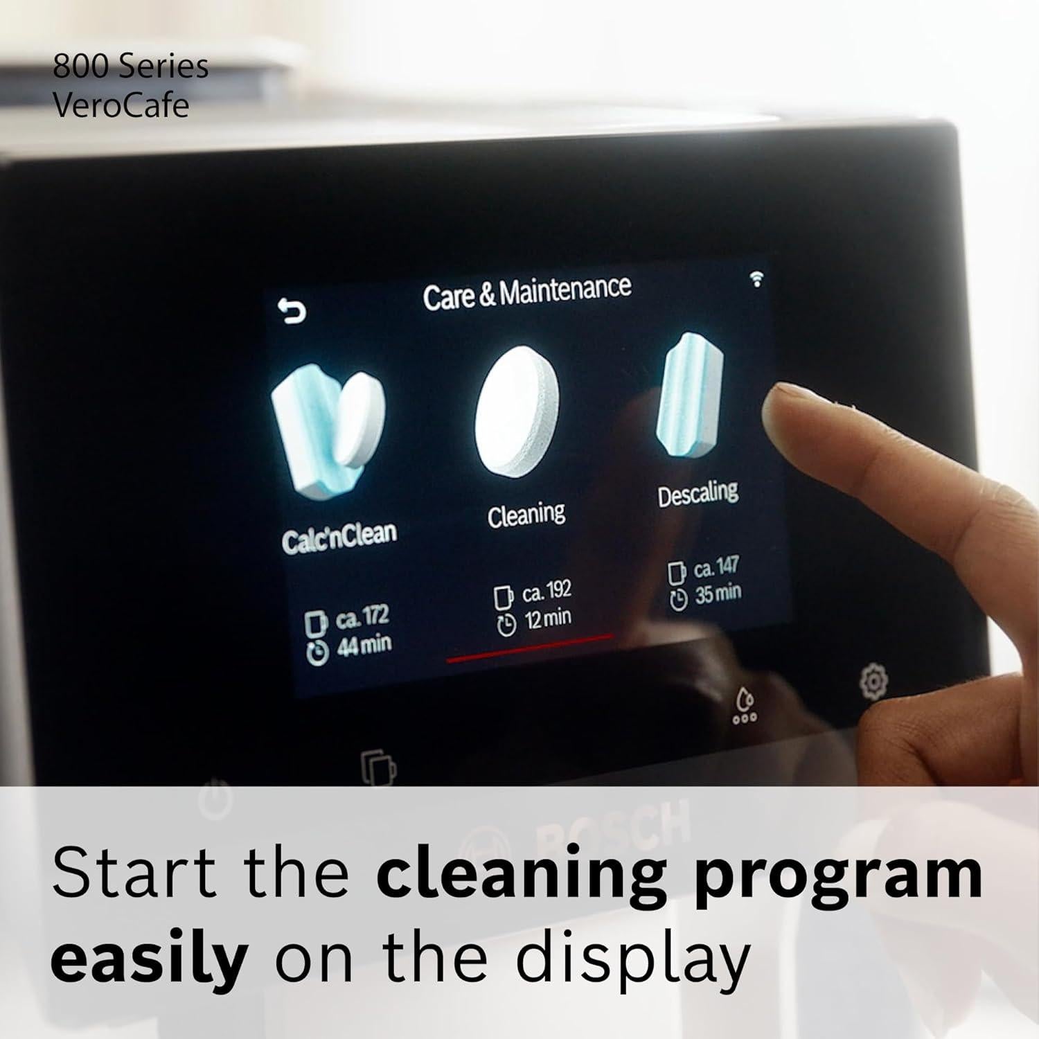 Tabletas de limpieza Bosch TCZ8001, 10 unidades para espresso