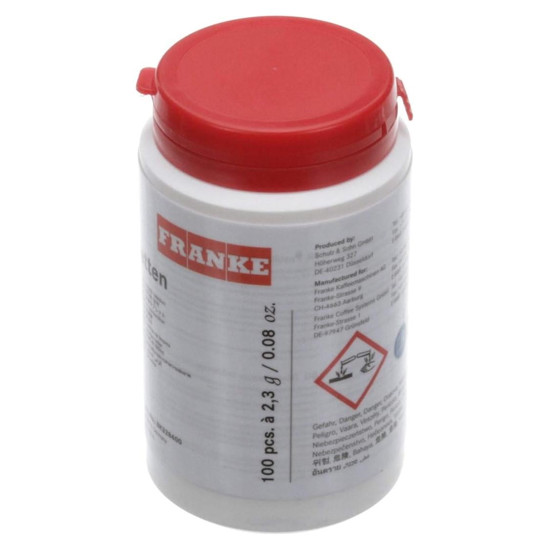 Tabletas de limpieza Franke Foodservice 1558090, 100 piezas