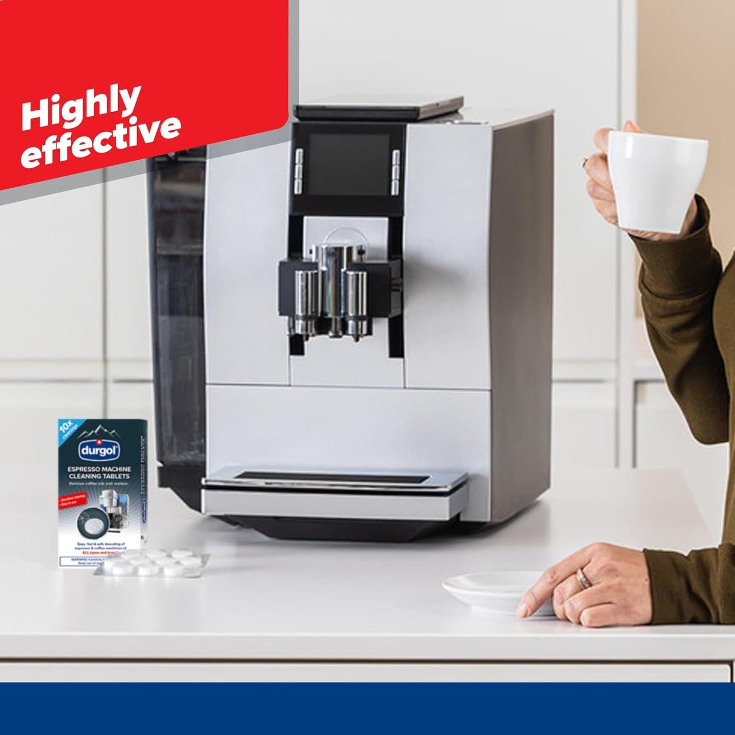 Tabletas de limpieza Durgol para máquinas de espresso, 10 unidades