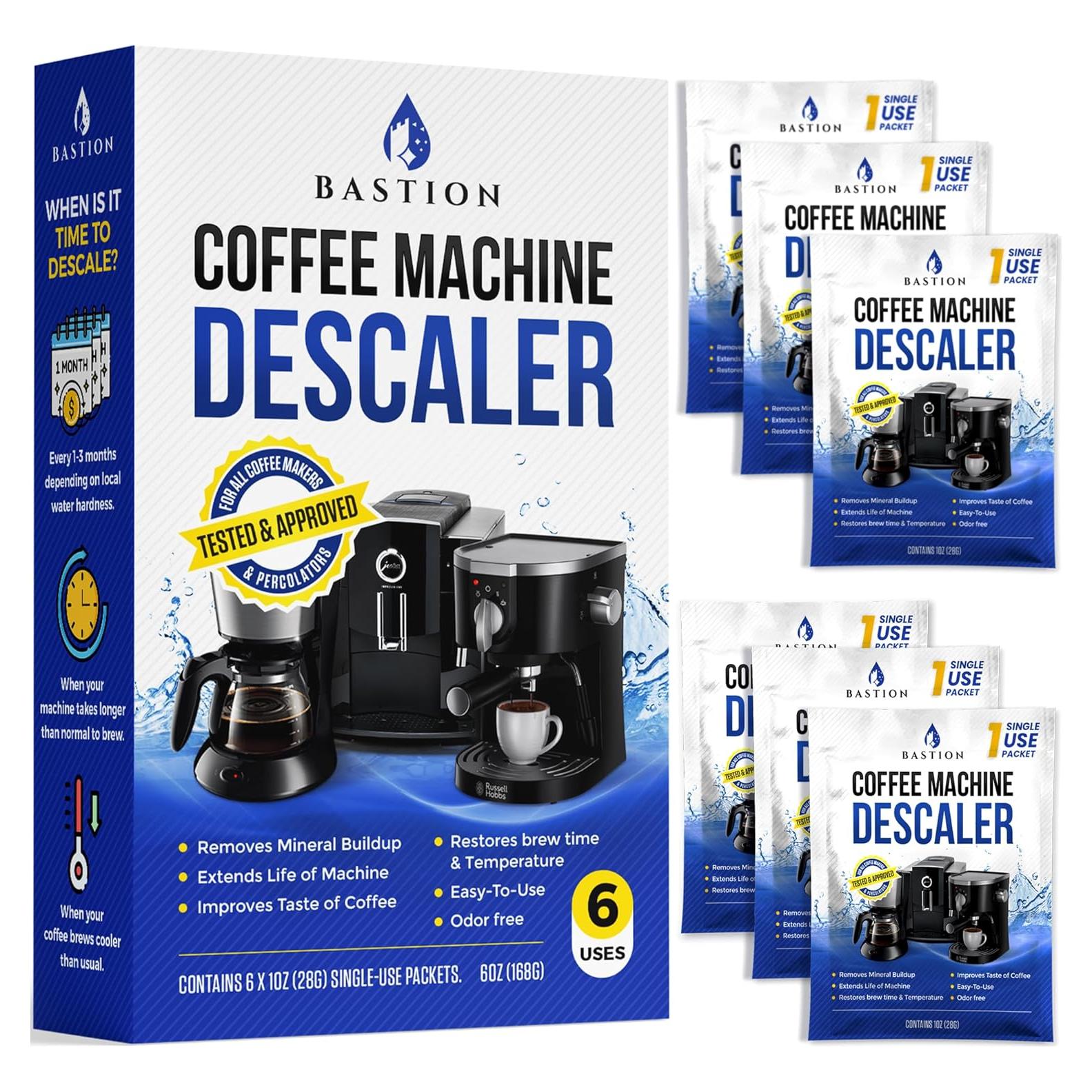 Limpiador Desincrustante para Cafeteras Bastion 6 Usos