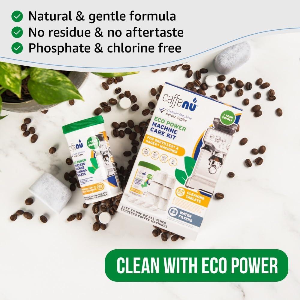 Kit de Limpieza Breville Caffenu - 52 Tabletas + 6 Filtros