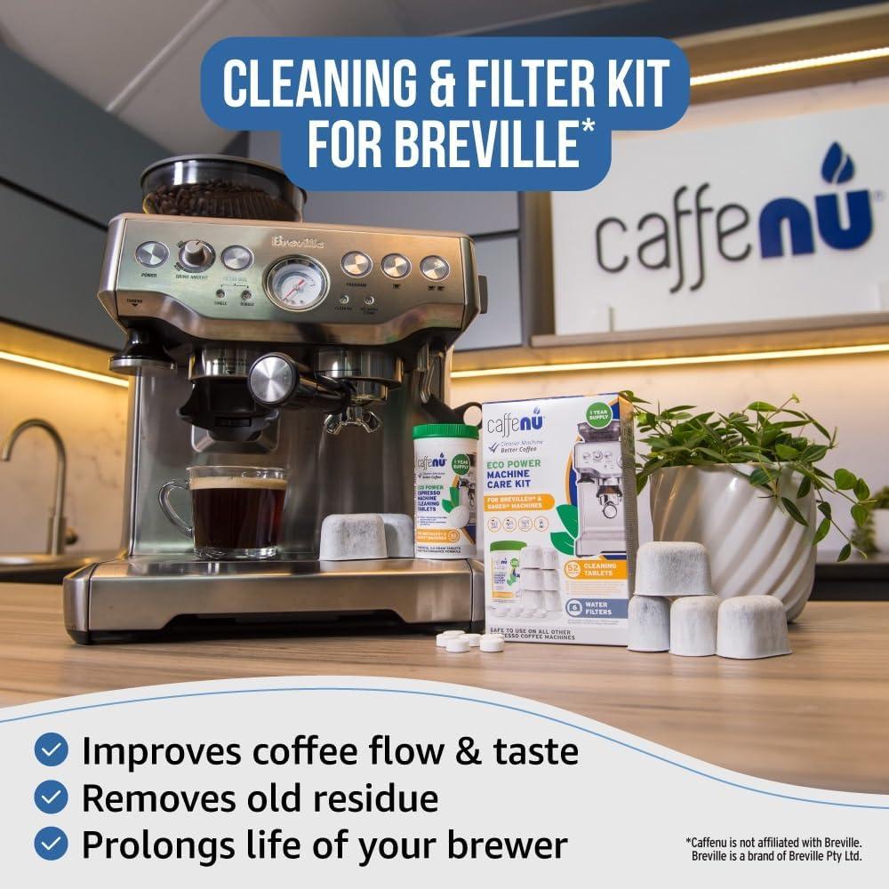 Kit de Limpieza Breville Caffenu - 52 Tabletas + 6 Filtros