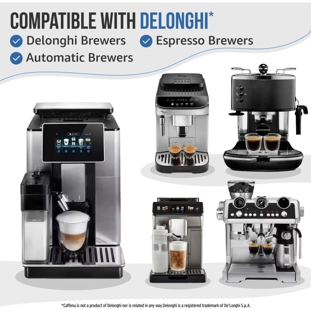 Tabletas de Limpieza Caffenu para Cafeteras Delonghi - 10 Unidades