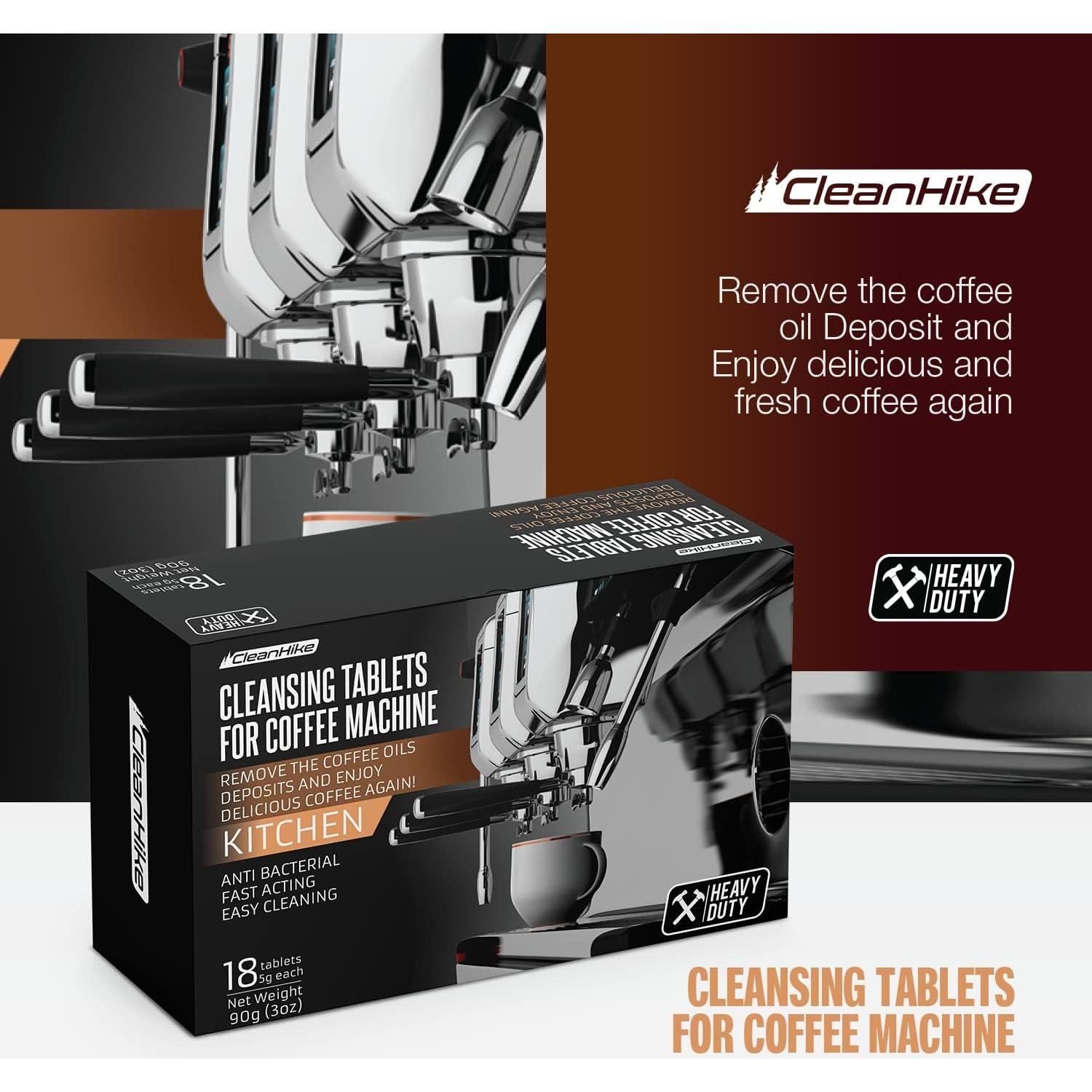 Tabletas de Limpieza para Máquinas de Espresso CleanHike - 54 Unidades