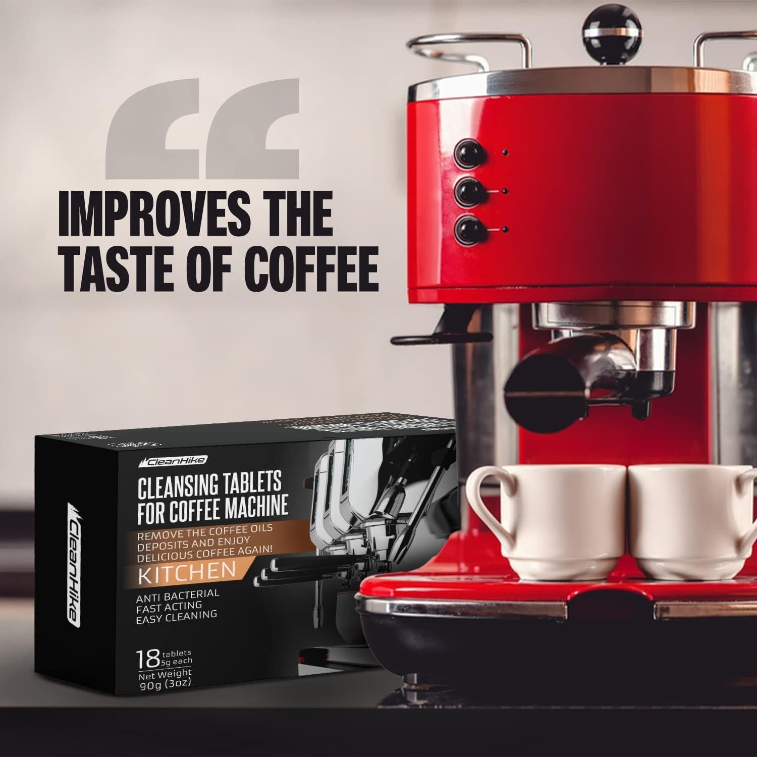 Tabletas de Limpieza para Máquinas de Espresso CleanHike - 54 Unidades