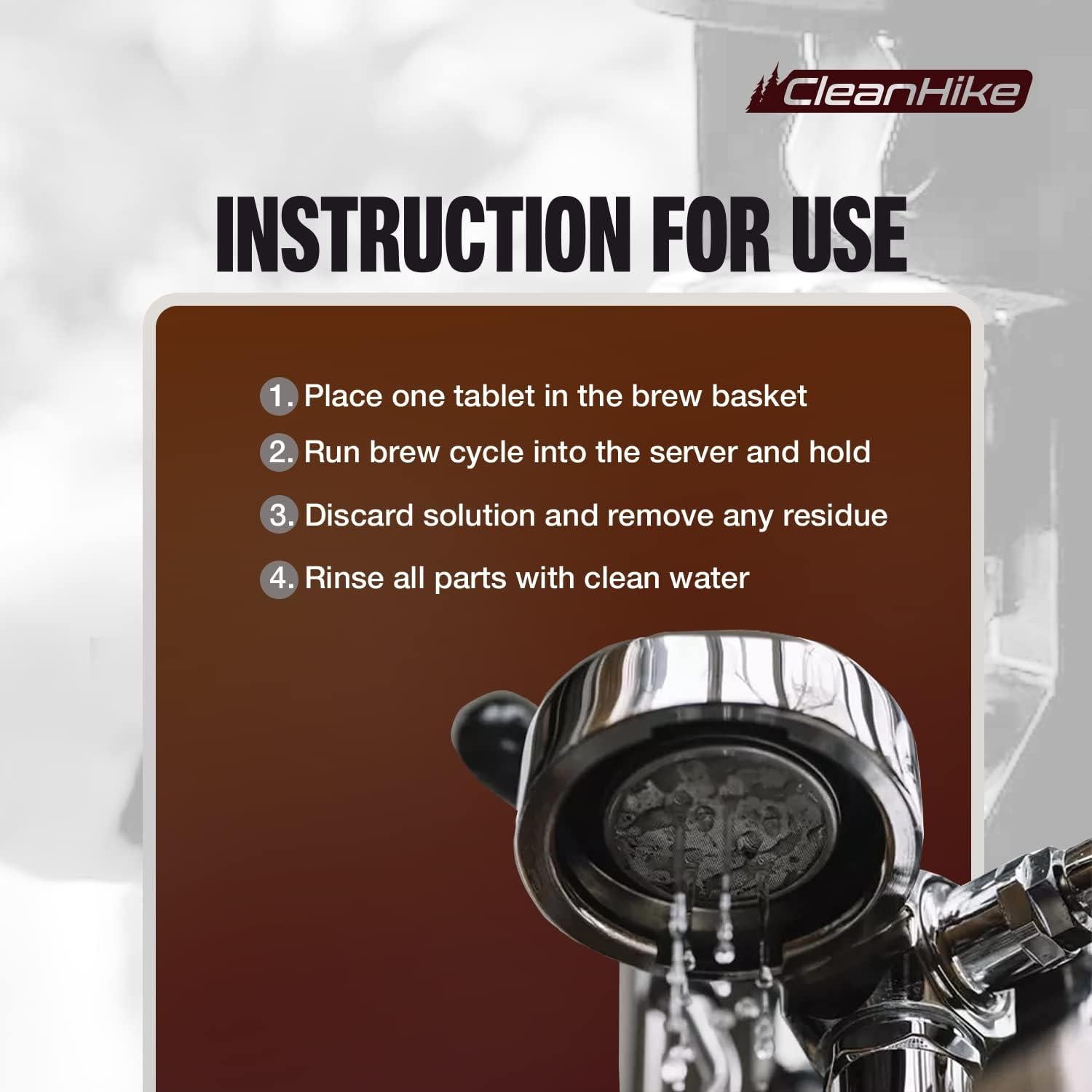 Tabletas de Limpieza para Máquinas de Espresso CleanHike - 54 Unidades