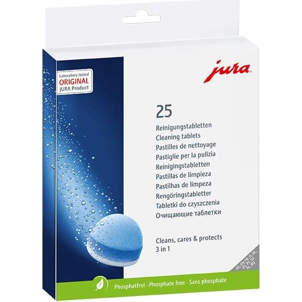 Tabletas de limpieza 3 fases Jura 25 unidades 141.75g