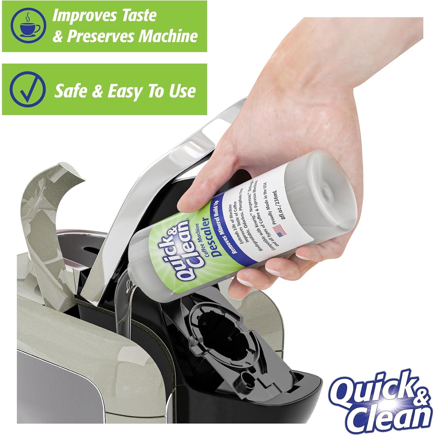 Desincrustante Rápido Quick & Clean 2-Pack 236.6 ml para Cafeteras