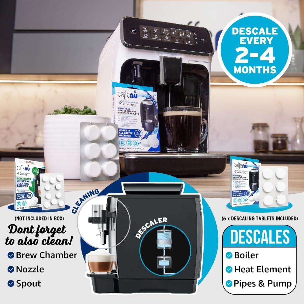 Tabletas Desincrustantes Caffenu 6 Unidades para Cafeteras