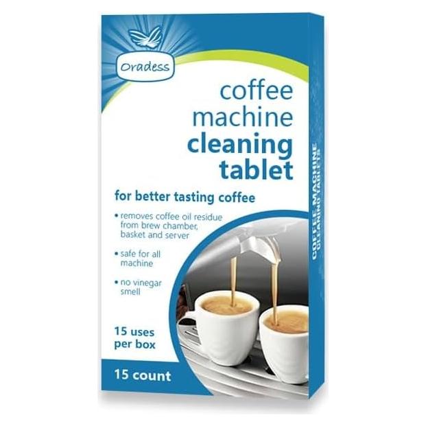 Tabletas de limpieza DORTHEA para máquinas de café, 15 unidades