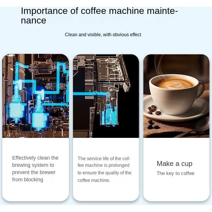 Tabletas de limpieza DORTHEA para máquinas de café, 15 unidades