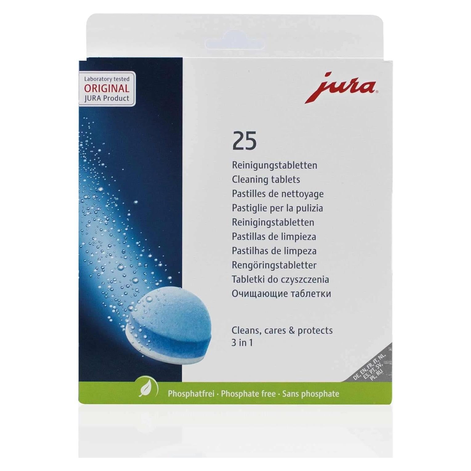 Tabletas de Limpieza 2 Fases Jura Capresso - 25 Unidades