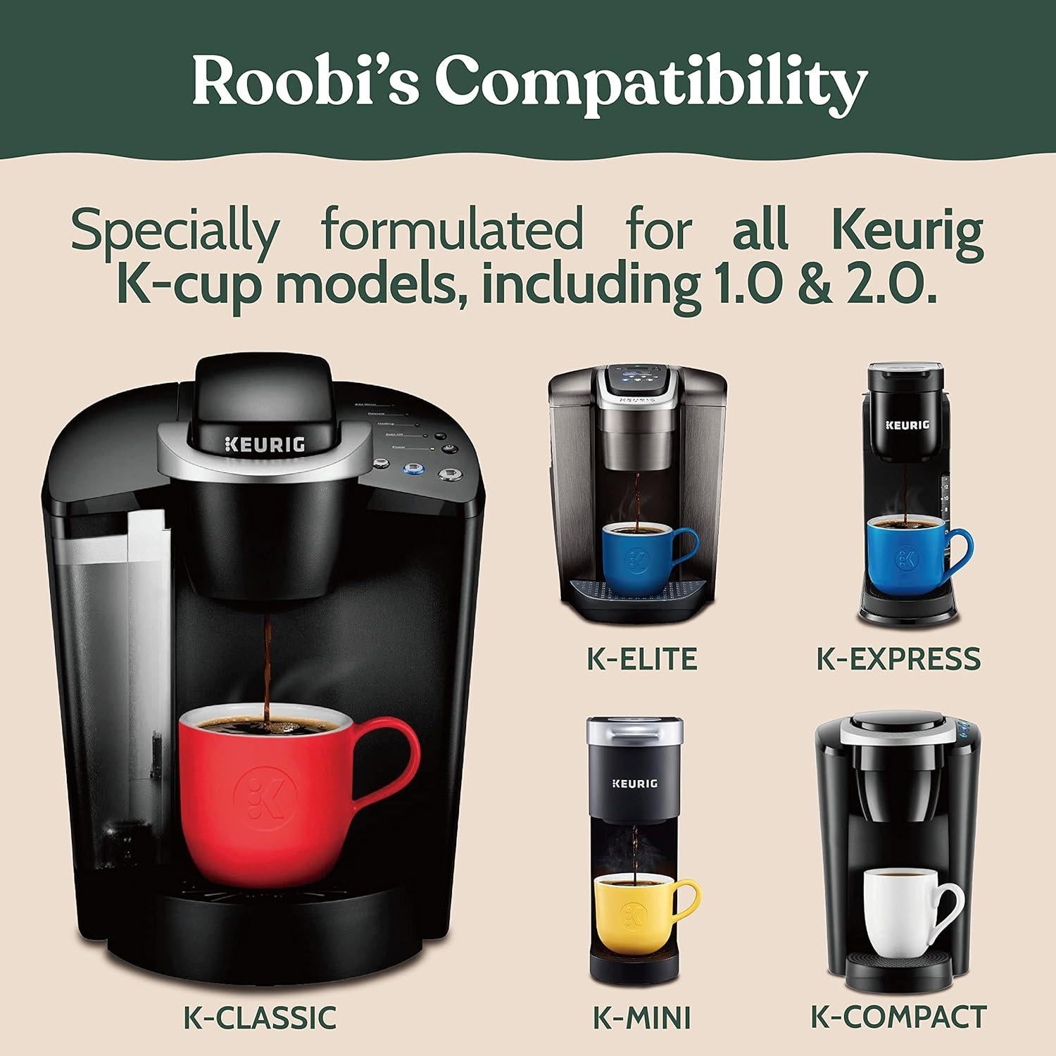 Kit de Descalcificación y Limpieza Roobi para Keurig - 1 Año