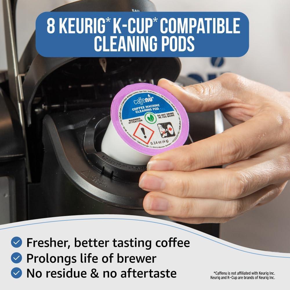 Pods de limpieza Caffenu para cafeteras Keurig - Kit de 8