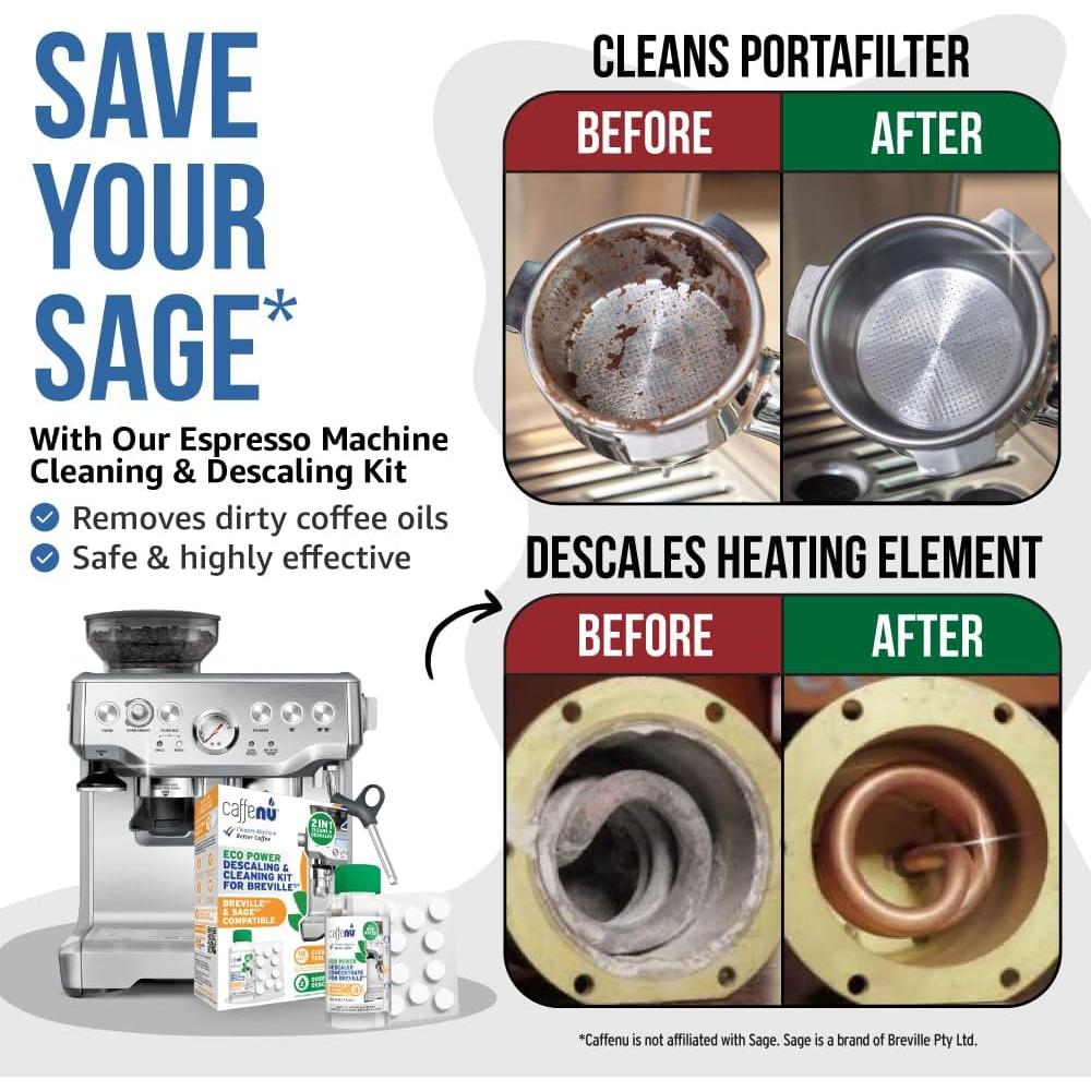 Kit de Limpieza y Descalcificación Caffenu para Espresso Breville
