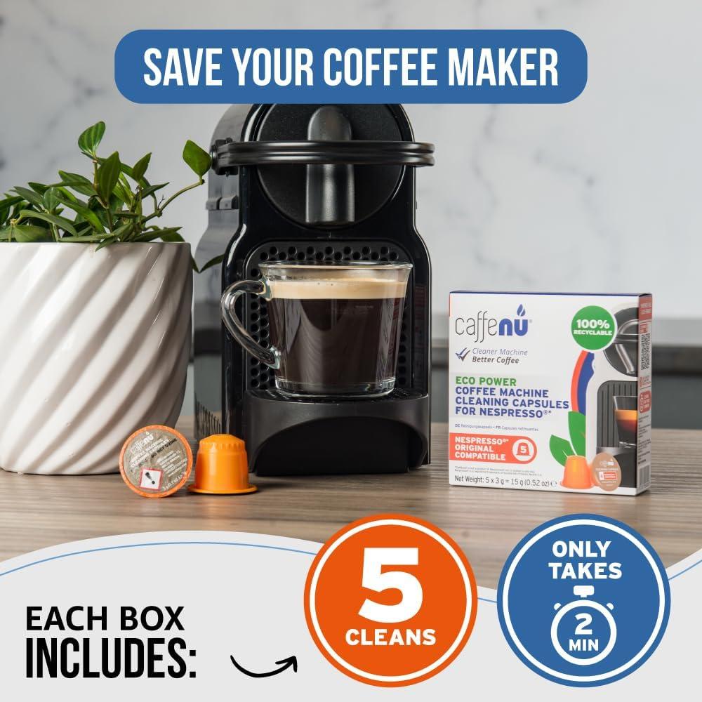 Cápsulas de limpieza Caffenu para Nespresso - 5 unidades