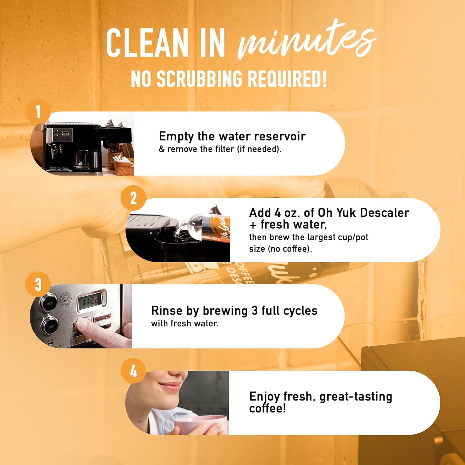 Desincrustante para Cafeteras Oh Yuk - 0.47 L Biodegradable