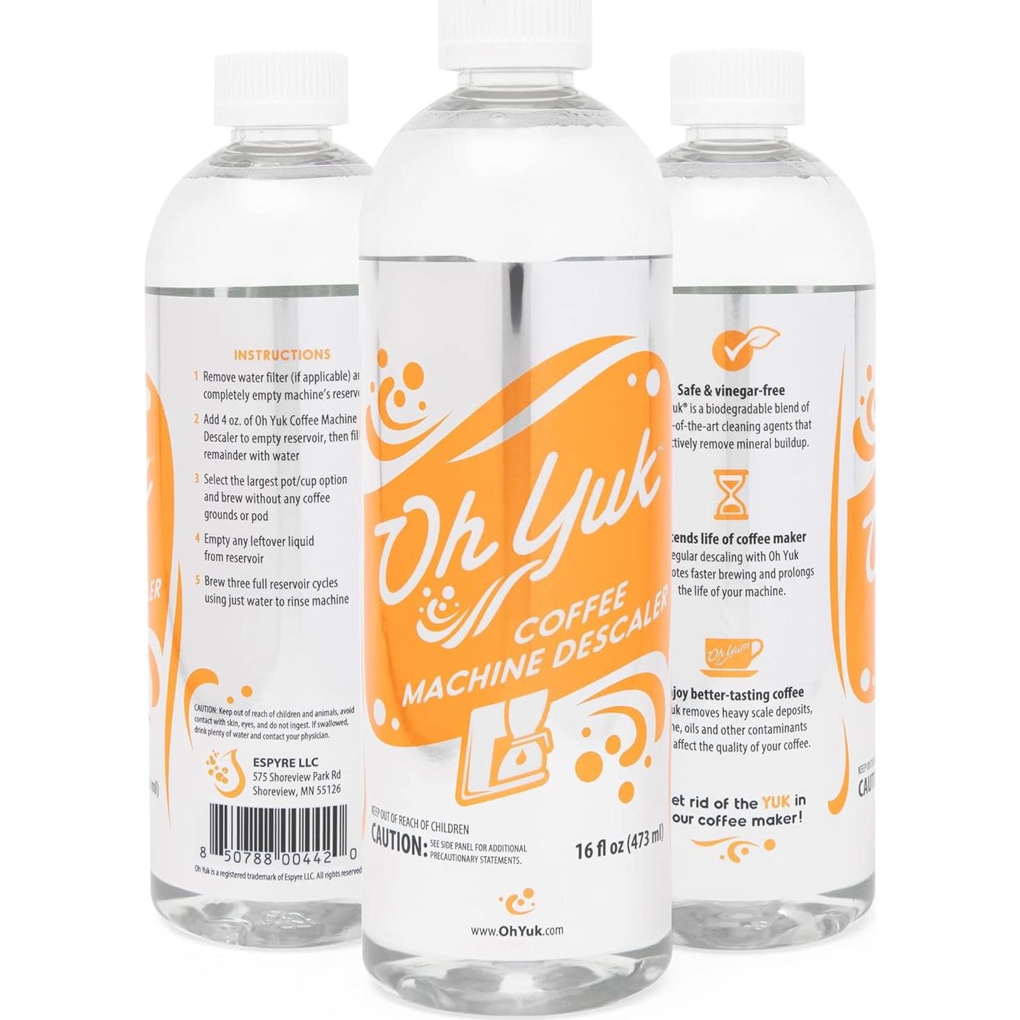 Desincrustante para Cafeteras Oh Yuk - 0.47 L Biodegradable