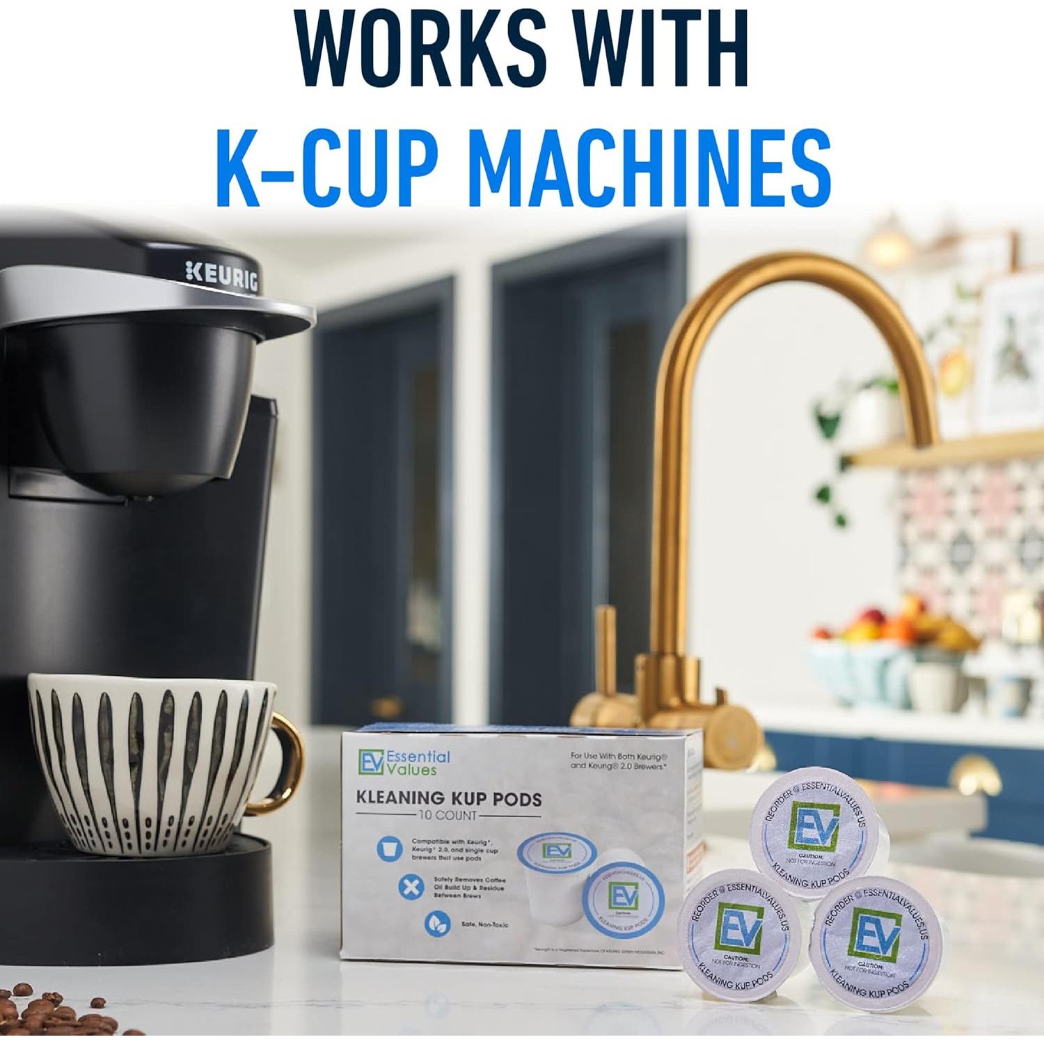 Cápsulas de Limpieza Valores Esenciales para Keurig 10-Pack