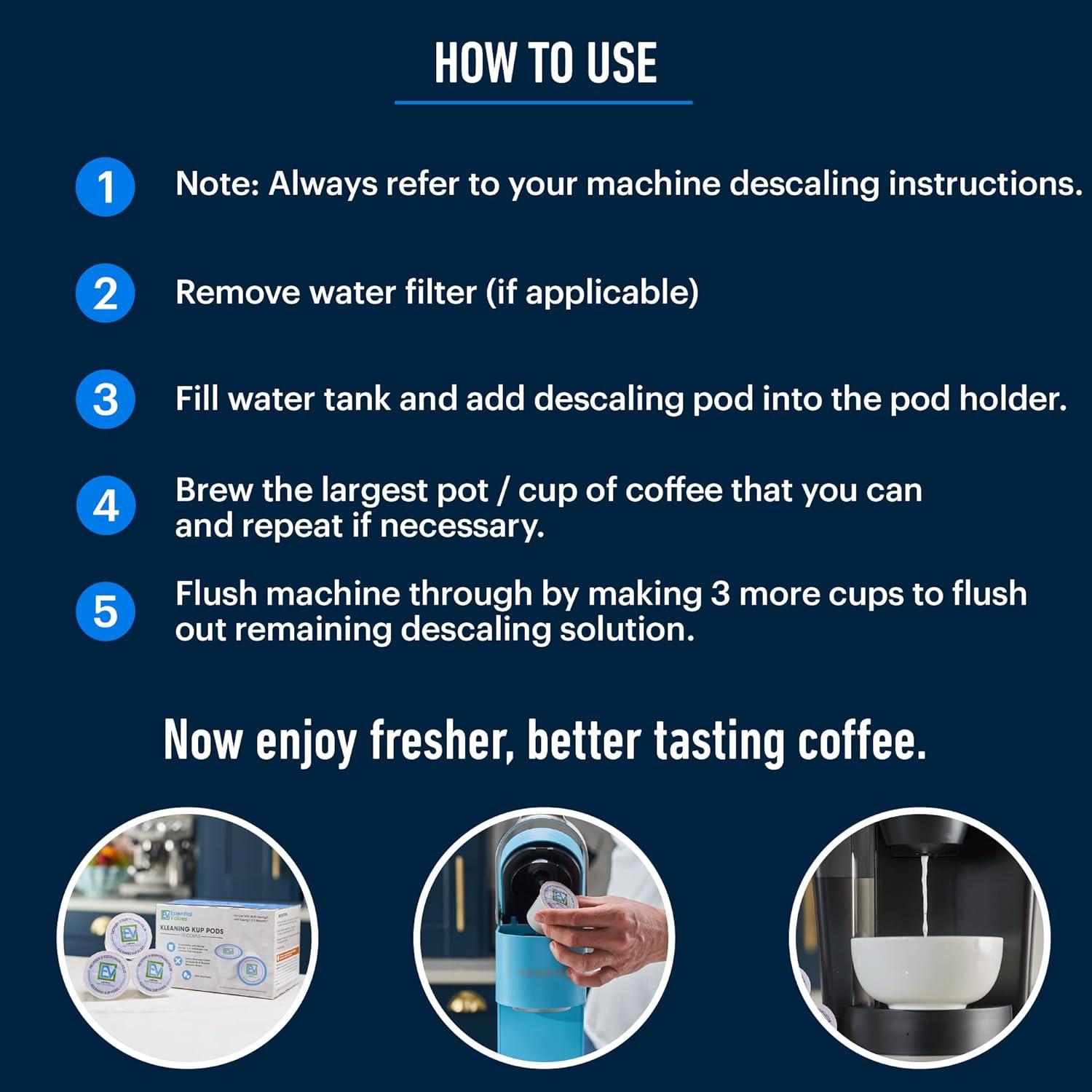 Cápsulas de Limpieza Valores Esenciales para Keurig 10-Pack