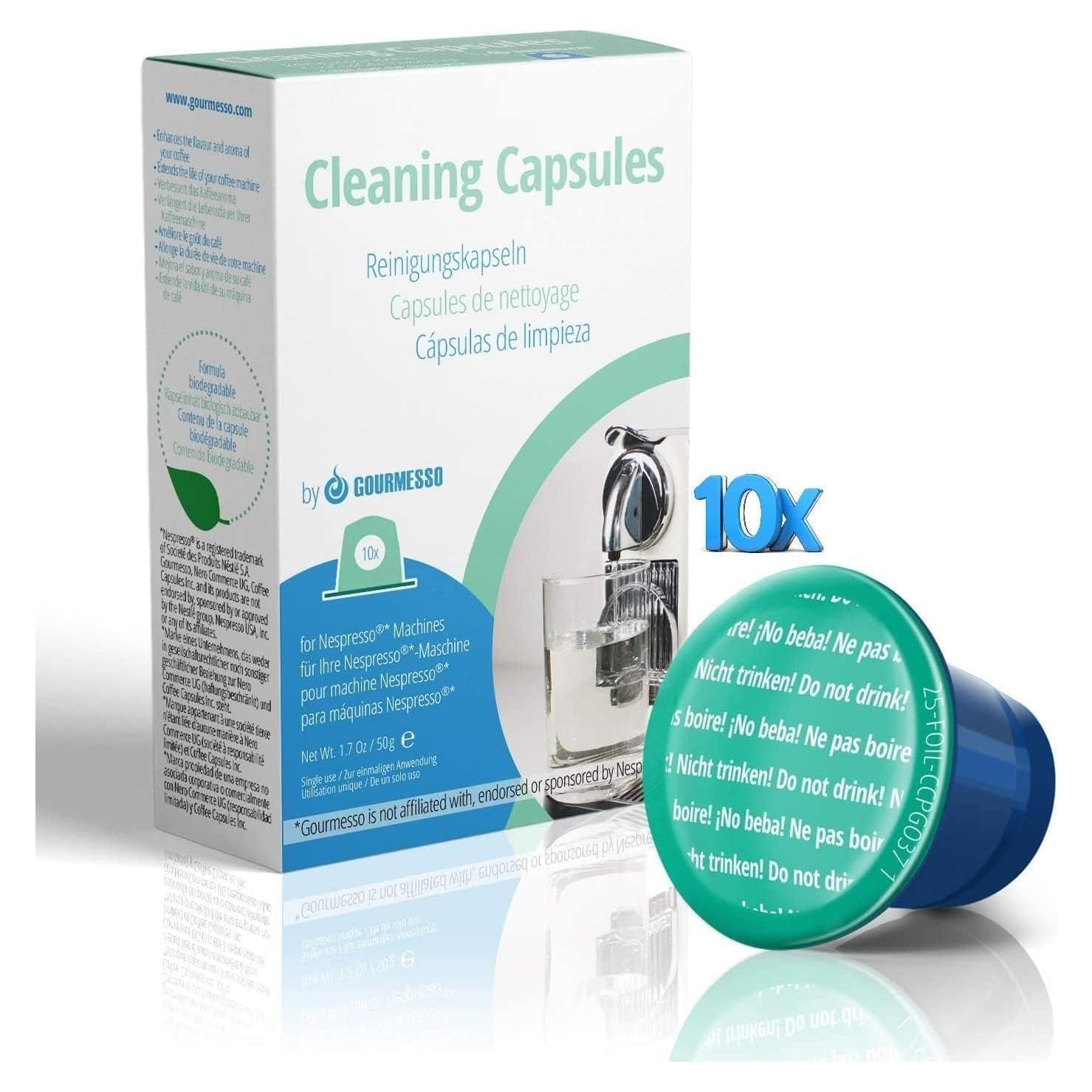 Cápsulas de Limpieza Gourmesso para Nespresso Original - 10 Unidades