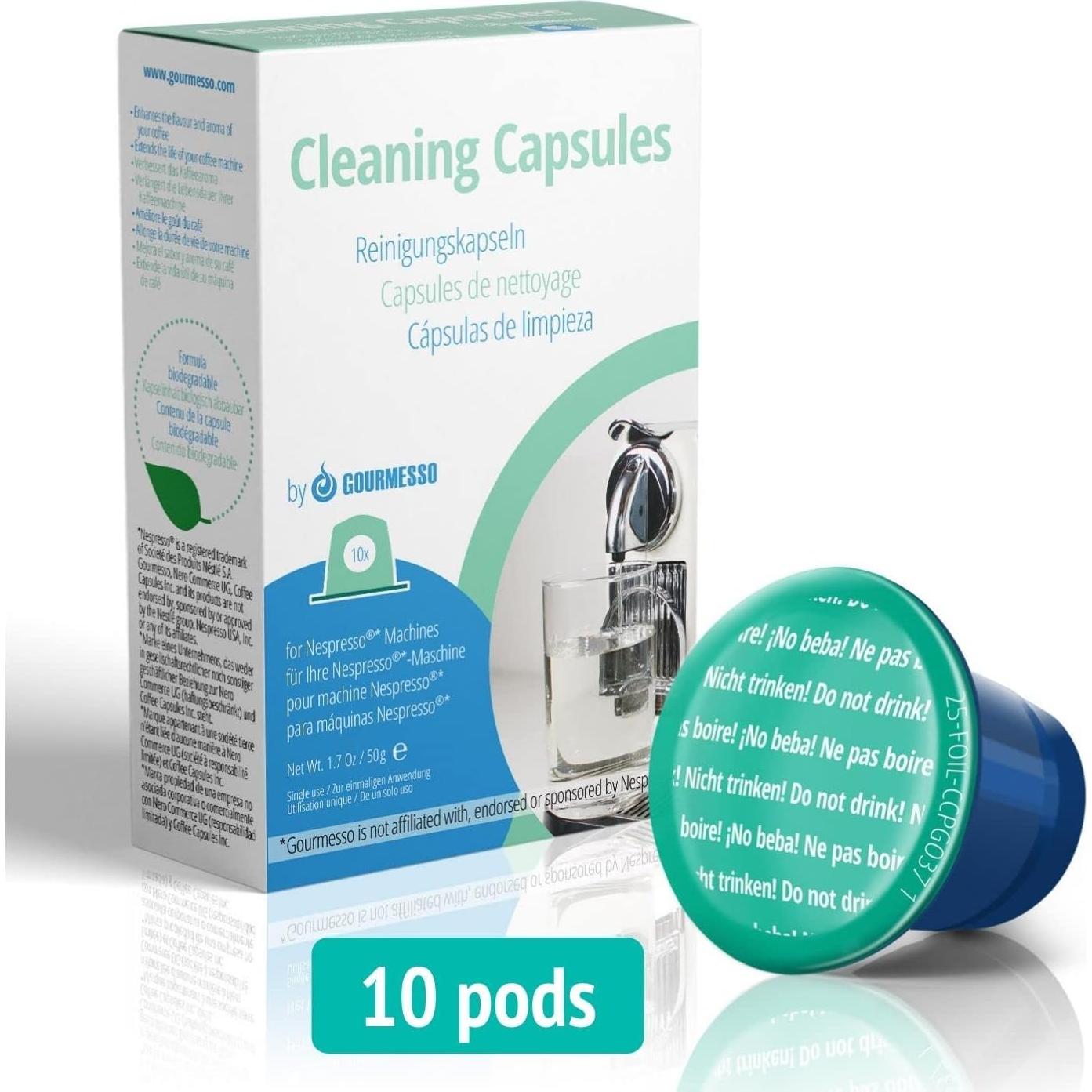 Cápsulas de Limpieza Gourmesso para Nespresso Original - 10 Unidades