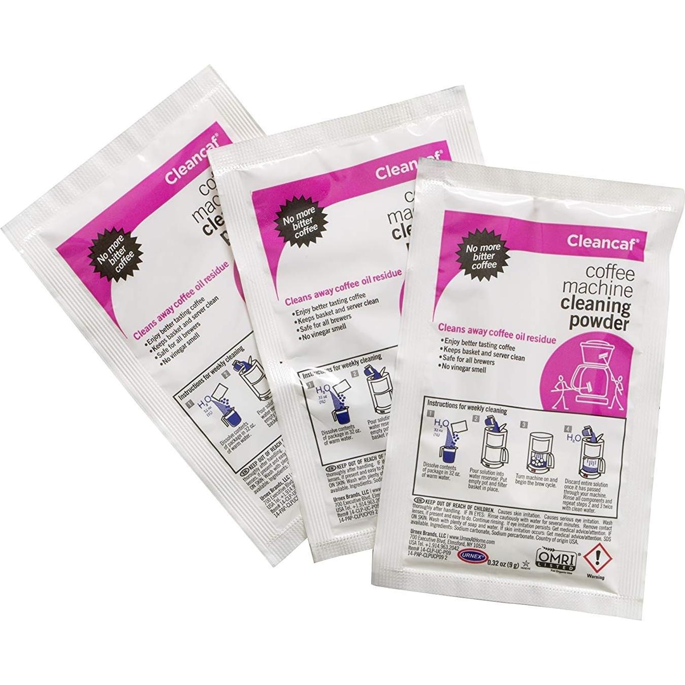 Limpiador de Cafeteras Urnex Cleancaf en Polvo - 2 Paquetes