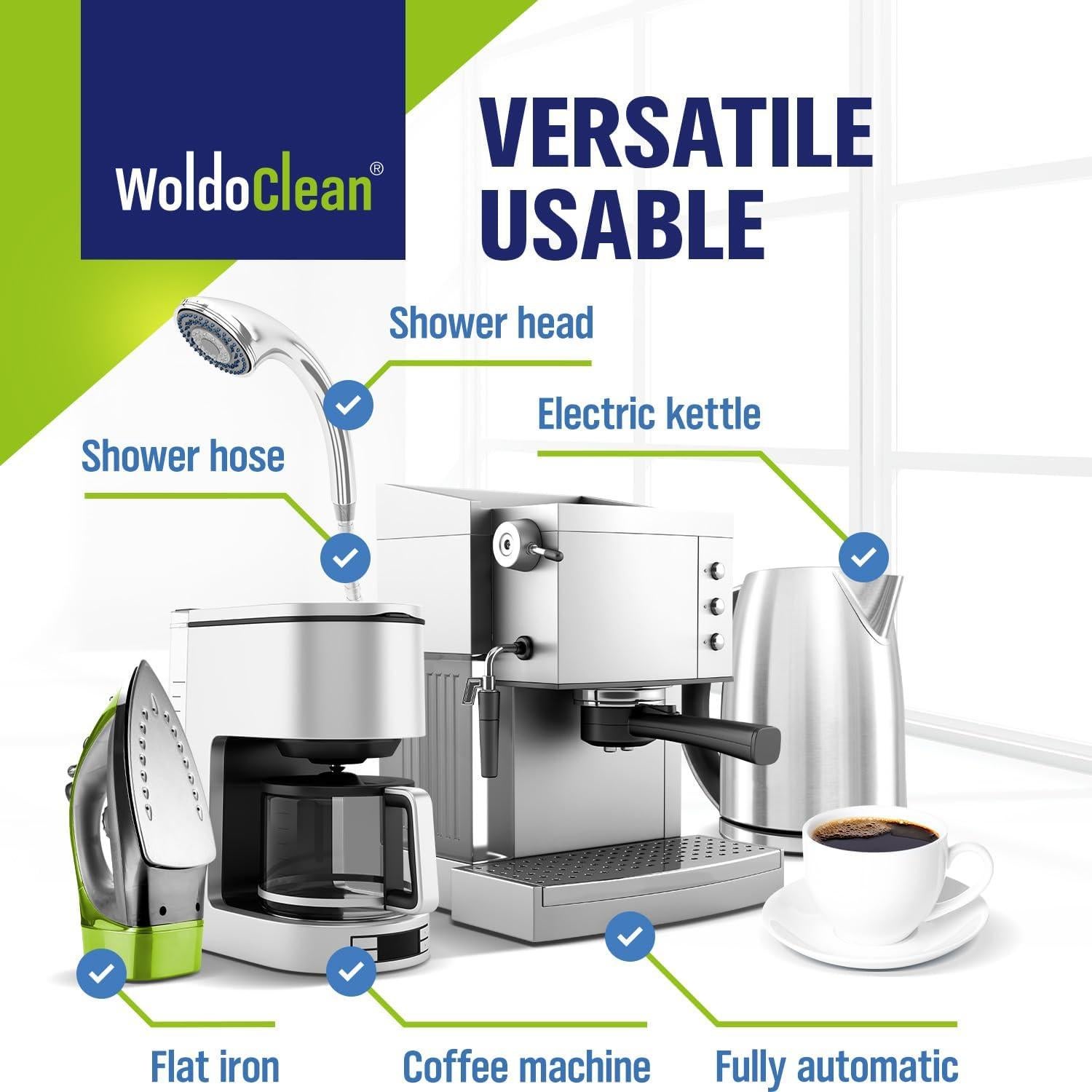 Tabletas Descalcificadoras WoldoClean para Cafeteras - 20 Usos