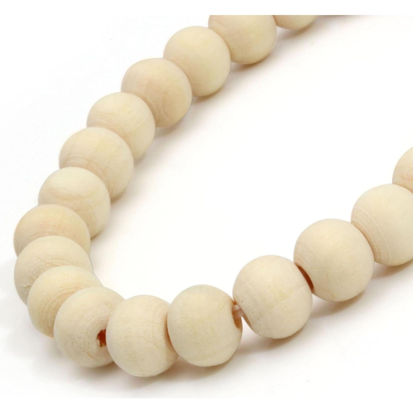 Pulsera de cuentas de madera MILAKOO 5 Pcs elástica 8 mm