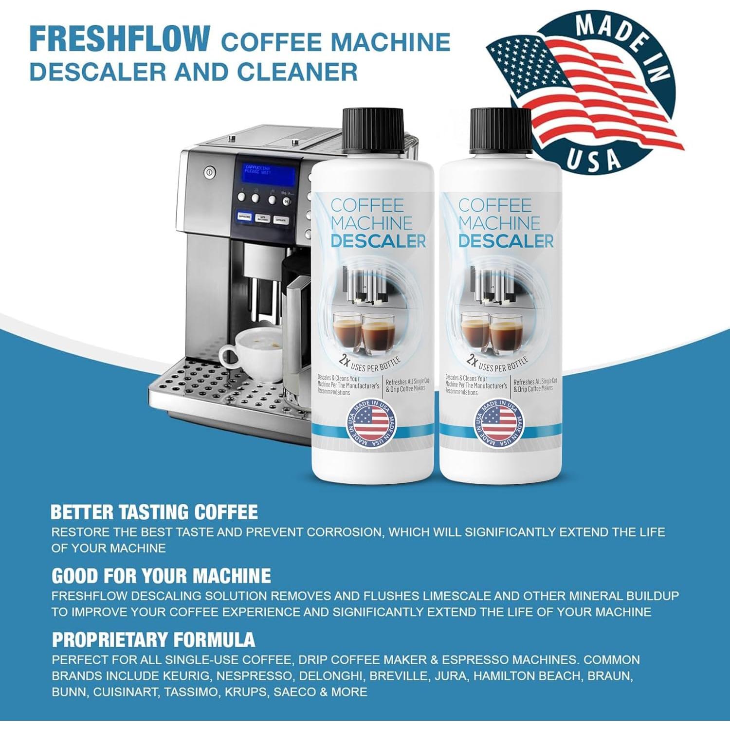 Desincrustante para Cafeteras FreshFlow - 2 Botellas 240 ml