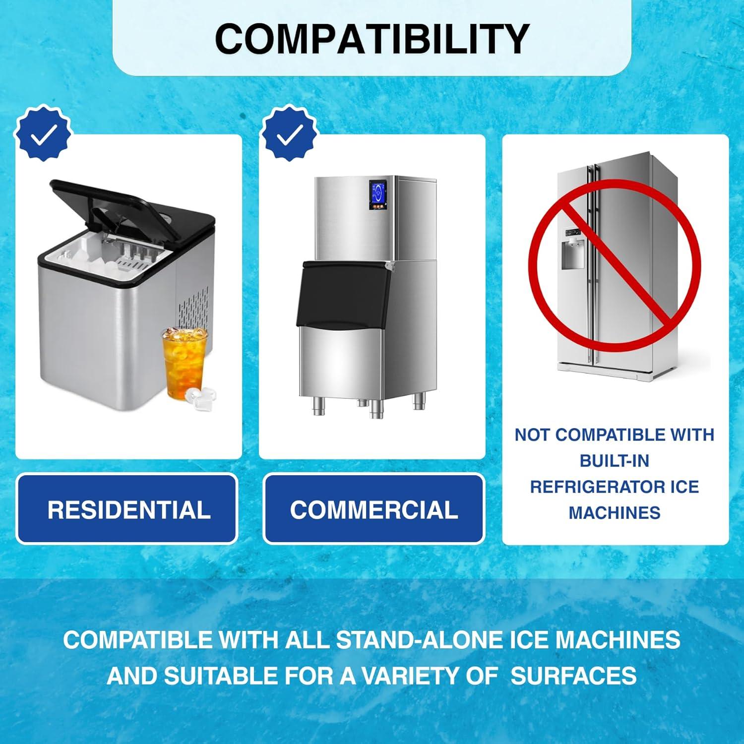 Tabletas Limpiadoras para Fabricadores de Hielo 24 Unidades