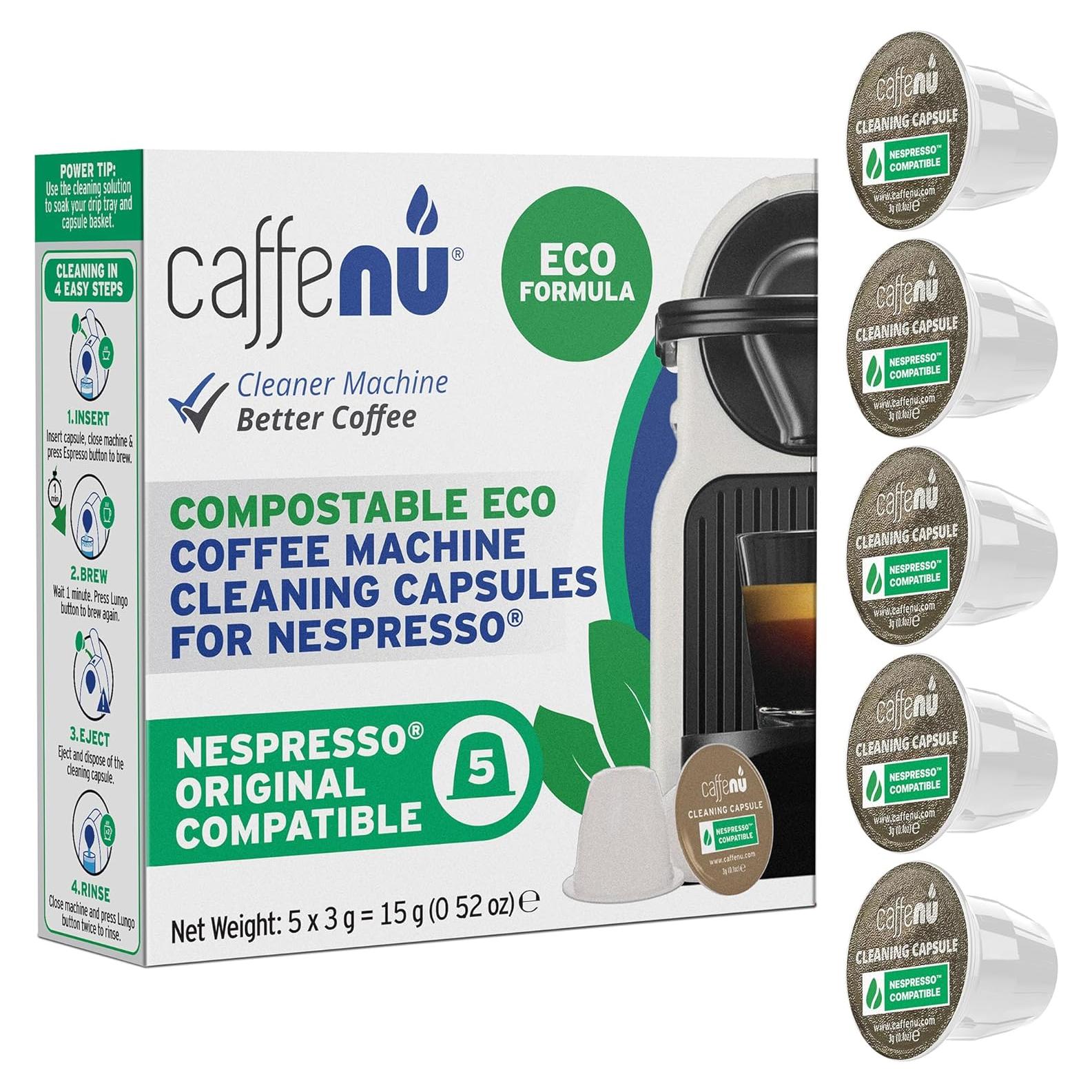 Cápsulas de limpieza Caffenu EcoCleaningCaps para Nespresso