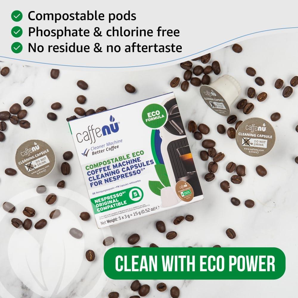 Cápsulas de limpieza Caffenu EcoCleaningCaps para Nespresso