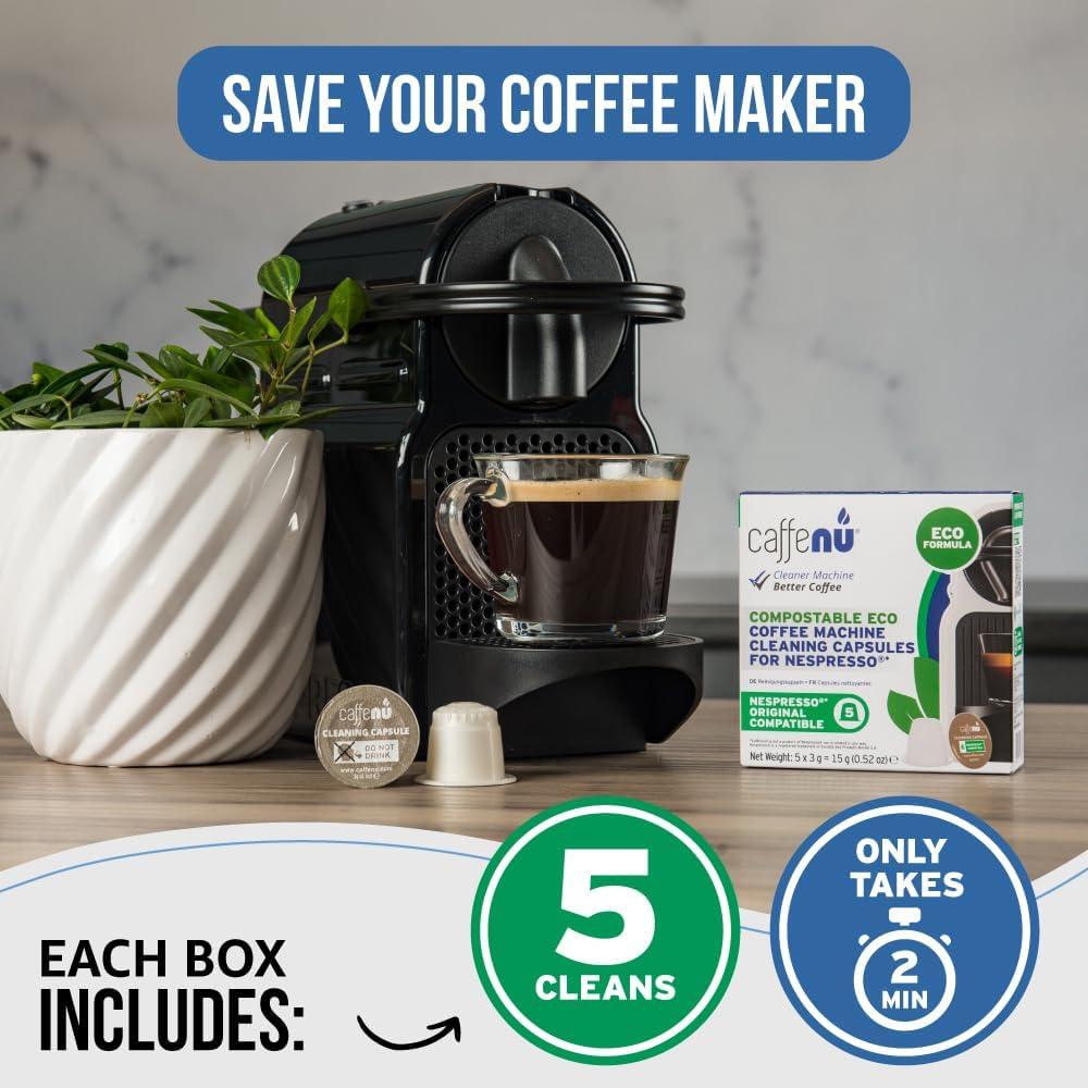Cápsulas de limpieza Caffenu EcoCleaningCaps para Nespresso
