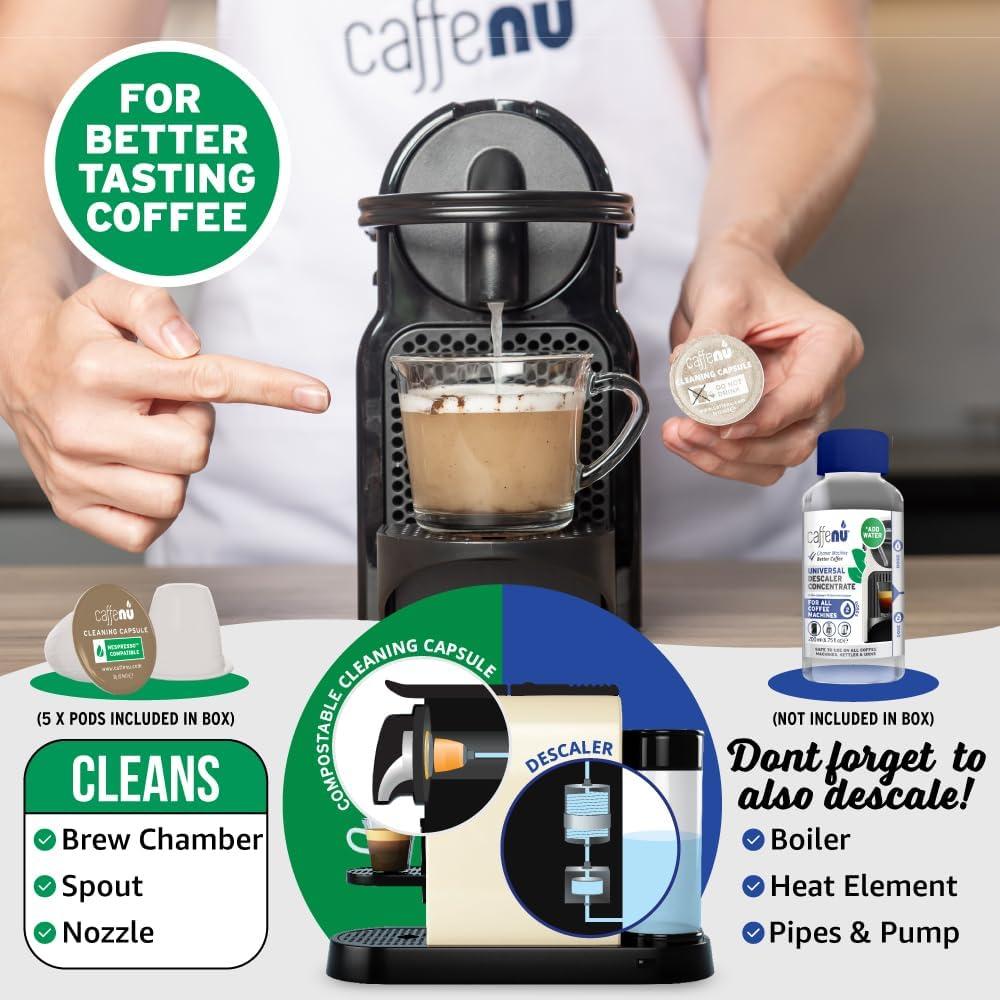 Cápsulas de limpieza Caffenu EcoCleaningCaps para Nespresso